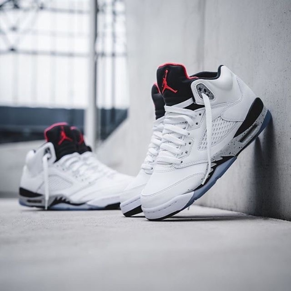 Pre-Owned Air Jordan 5 Retro GS ‘White Cement’